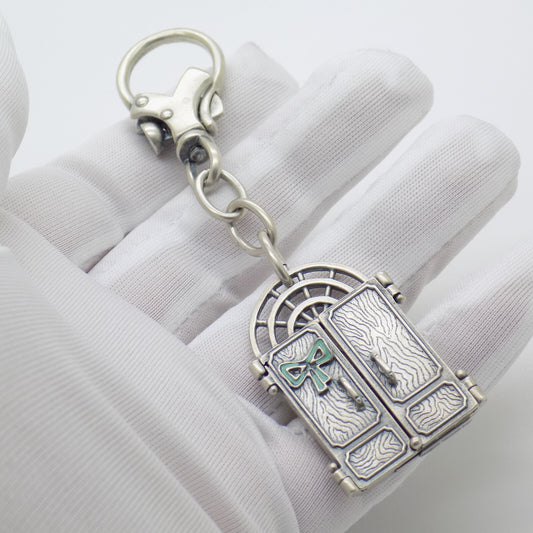 Vintage Italian Handmade Sterling Silver 925 UNO-a-ERRE Newborn Photo Keychain