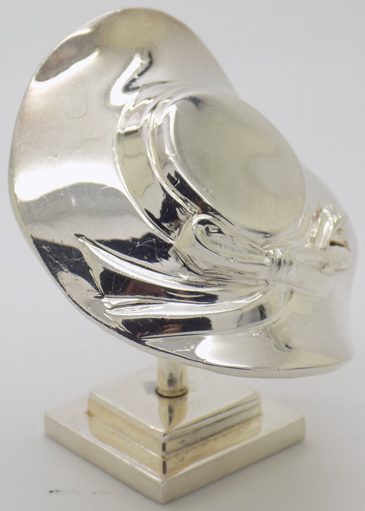 Vintage Italy Handmade Sterling Silver 925 Mannequin Head Hat Display Figurine