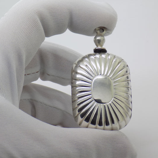 Vintage Italian 800 Silver Florentine Perfume Bottle Usable Florence 1980s