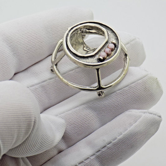 Vintage Italian Handmade Genuine Silver Baby Walker Dollhouse Miniature Figurine