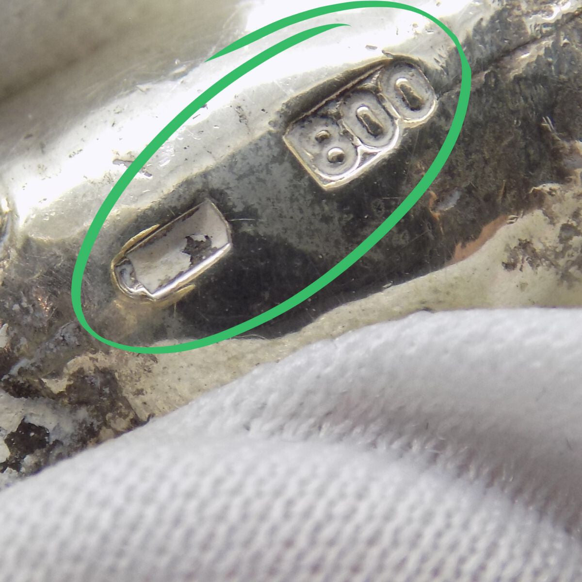 Vintage Italian Handmade Genuine Silver .800 Rearing Rampant Horse Figurine