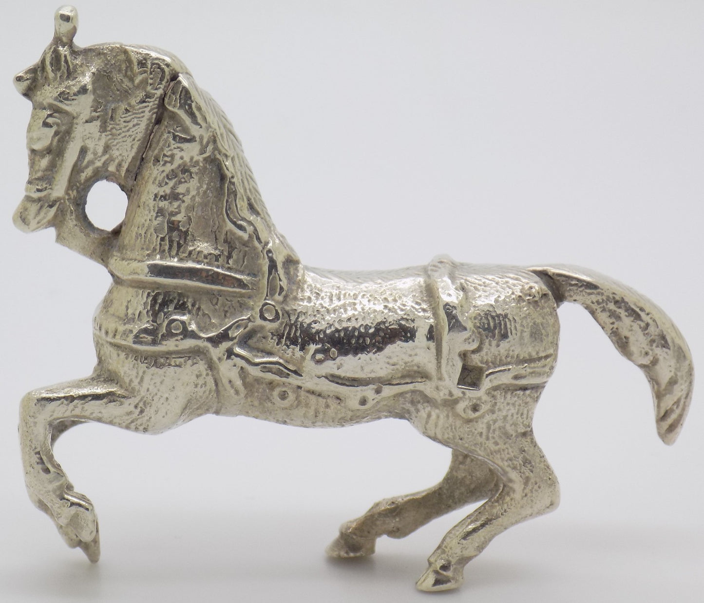 Antique Handmade Genuine Silver Horse Figurine Silver Rare Collectible