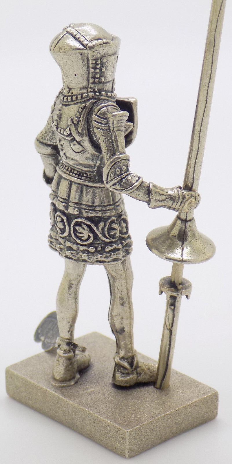 Vintage Italian Handmade Genuine Silver Rare Medieval Knight UNO-A-ERRE Figurine
