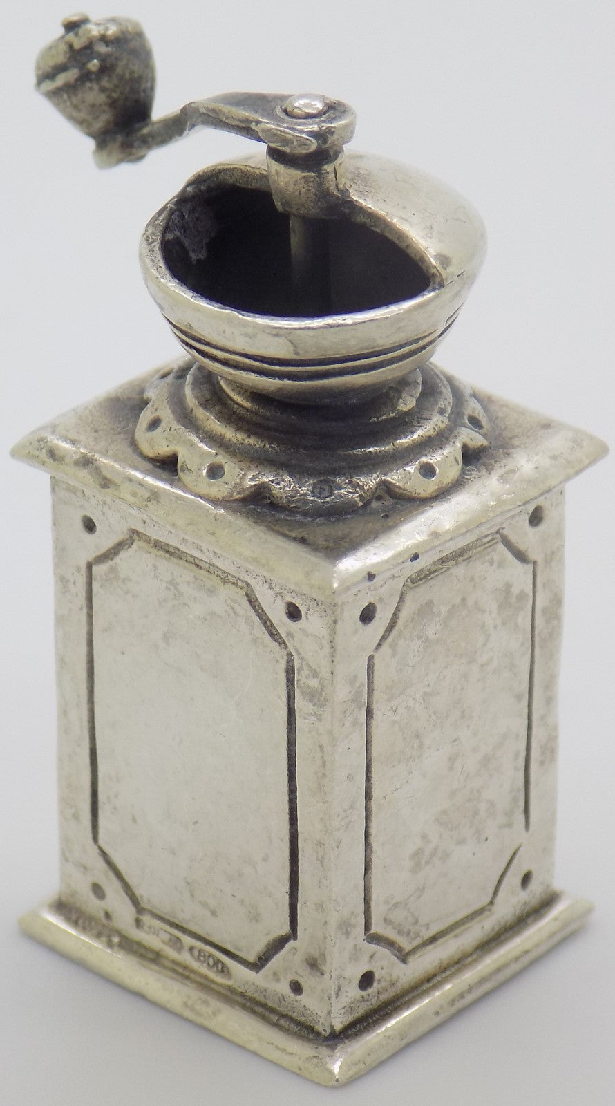Vintage Italian 800 Silver Raspini Grinder Miniature Dollhouse Arezzo