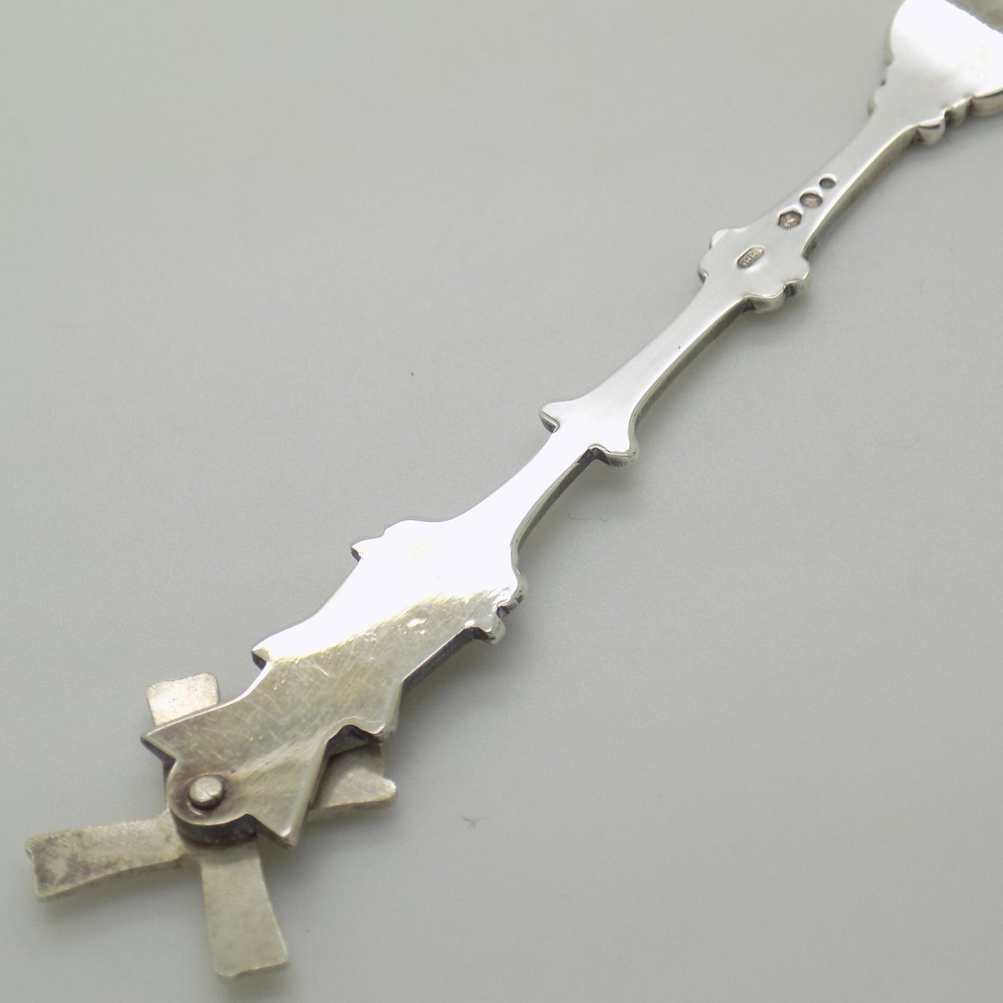 Vintage Sterling Silver 925 Teaspoon Windmill Spinning Blades Handmade