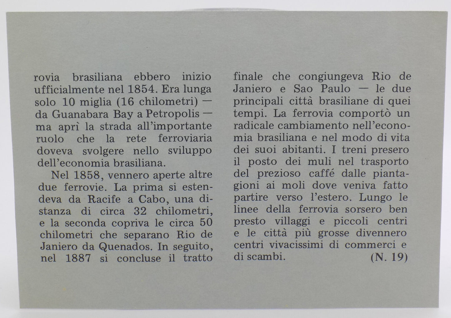 1977 Int'l Society of Postmasters Rio de Janeiro - São Paulo Railro Silver Medal