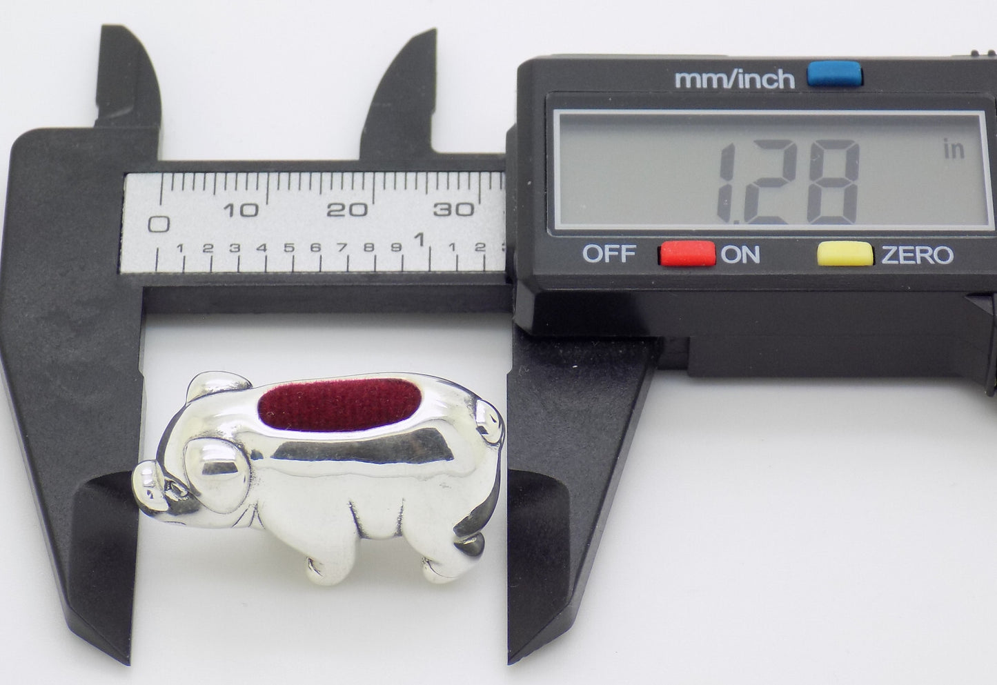 Sterling Silver 925 Victoria Era Style Piggy Pig Pin Cushion Figurine w/t Box