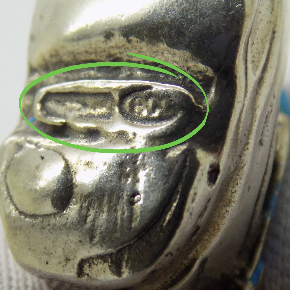 Vintage Italian Silver Baby Boy Charm Pendant Handmade 800 Silver Collectible