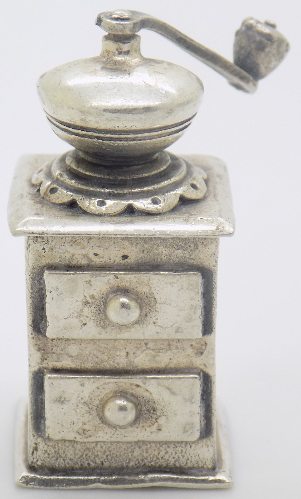 Vintage Italian 800 Silver Raspini Grinder Miniature Dollhouse Arezzo