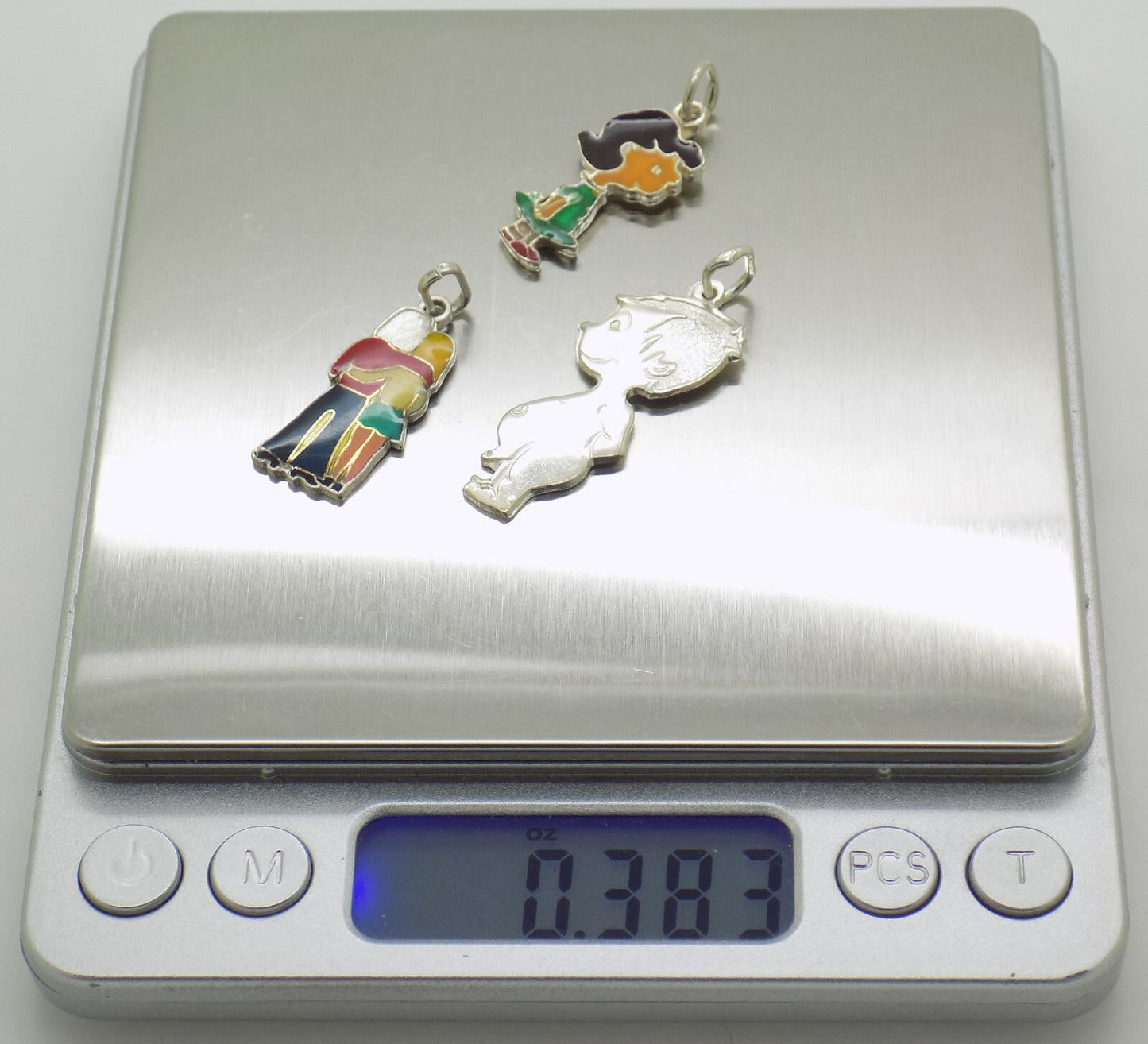 Vintage Italian 70s Handmade Genuine Silver & Sterling 925 Pendants Collection