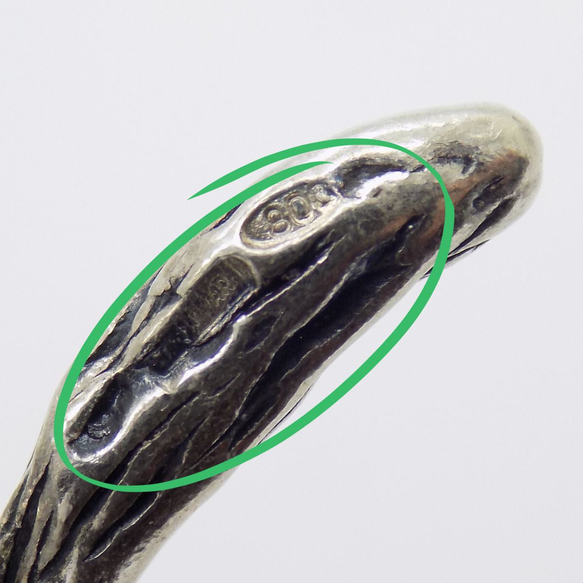 Vintage Italian Handmade Genuine Silver .800 Sitting Zebra Detailed Figurine