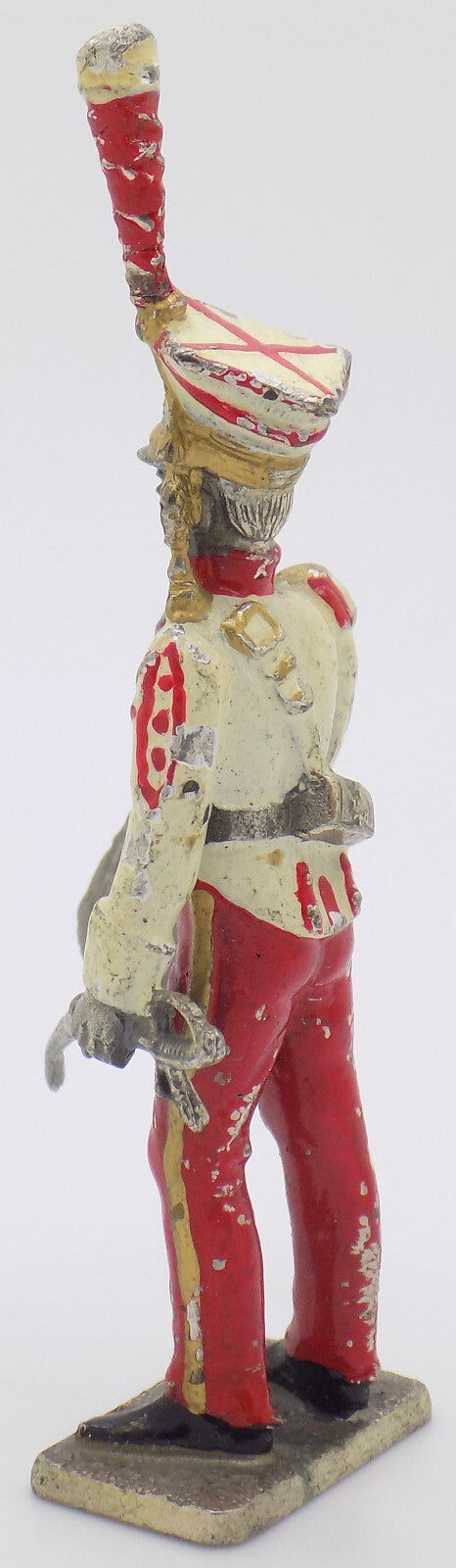 Vintage Italian Silver Military Trooper Rare Figurine Novara 1960s 1970s