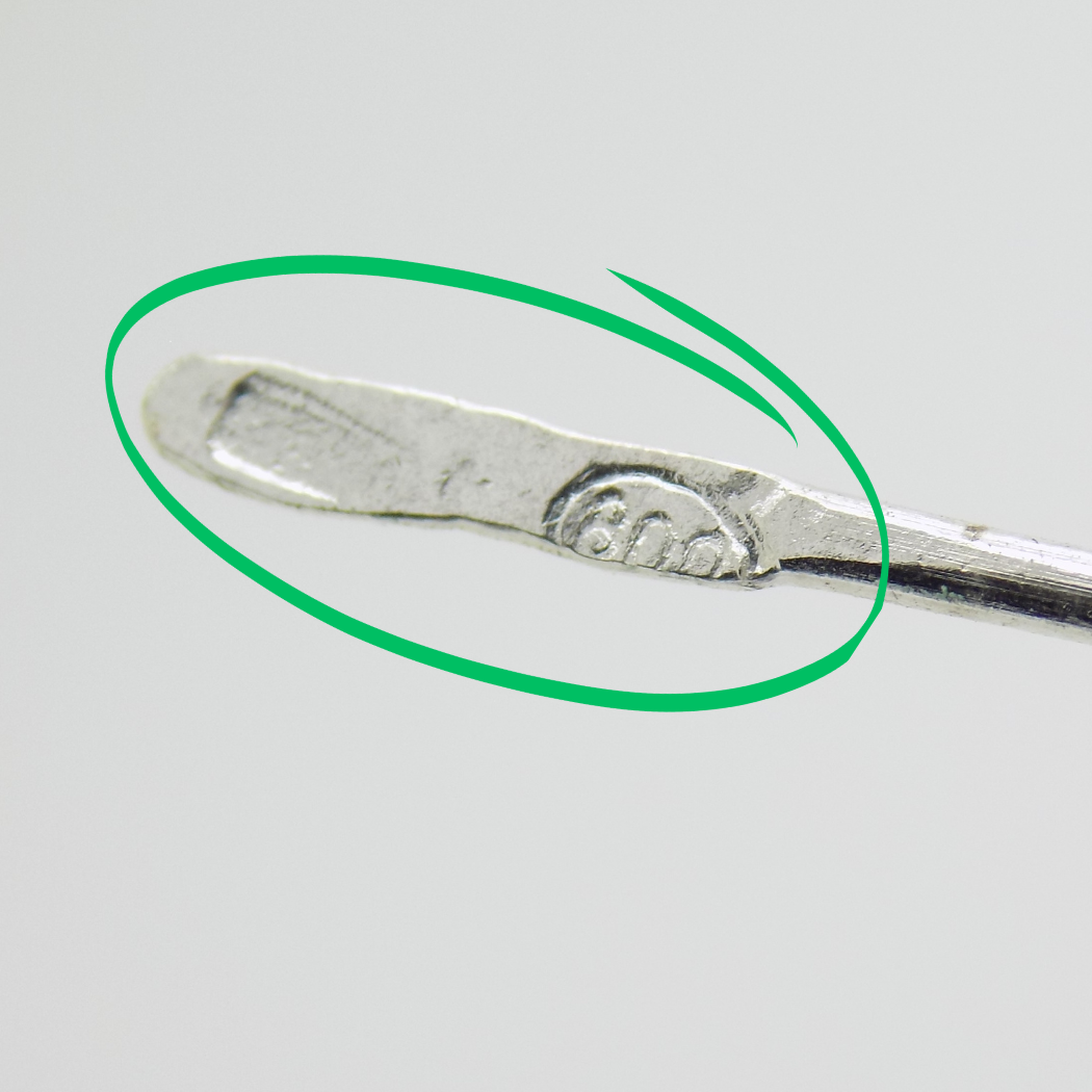 Vintage Italian Handmade Genuine Silver .800 Chiseled Perfume Purse Bottle