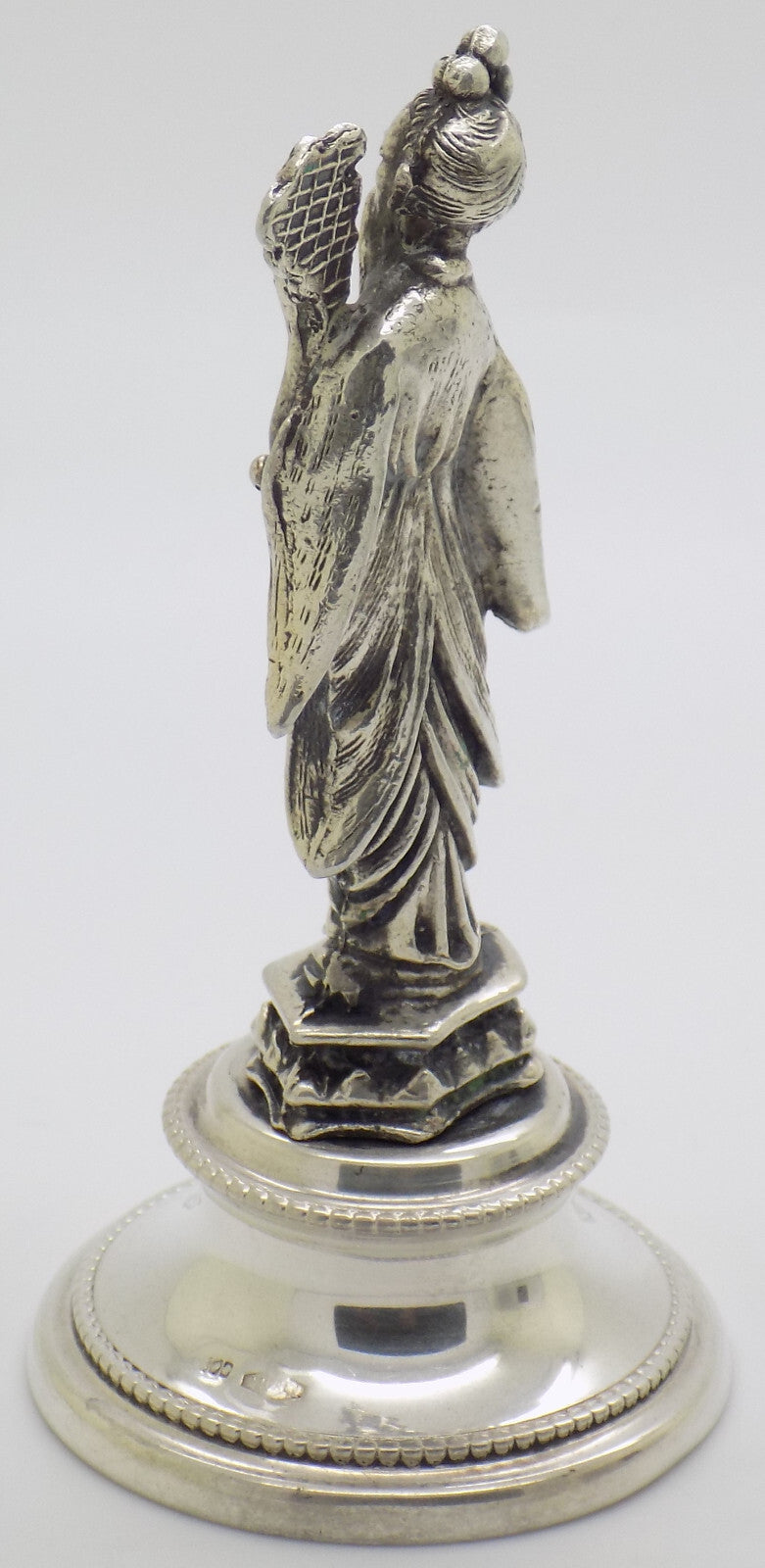 Vintage Italian Handmade Genuine Silver Chinese Sage Immortal Statue Figurine