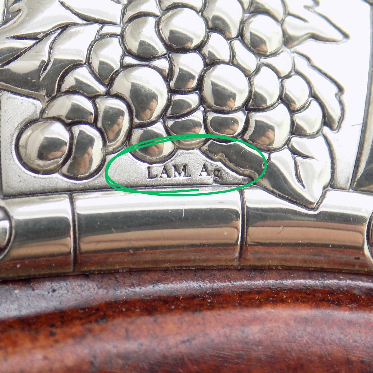 Vintage Italian Handmade Silver Lamina Sheet JHS Christian Icon Holy Eucharist