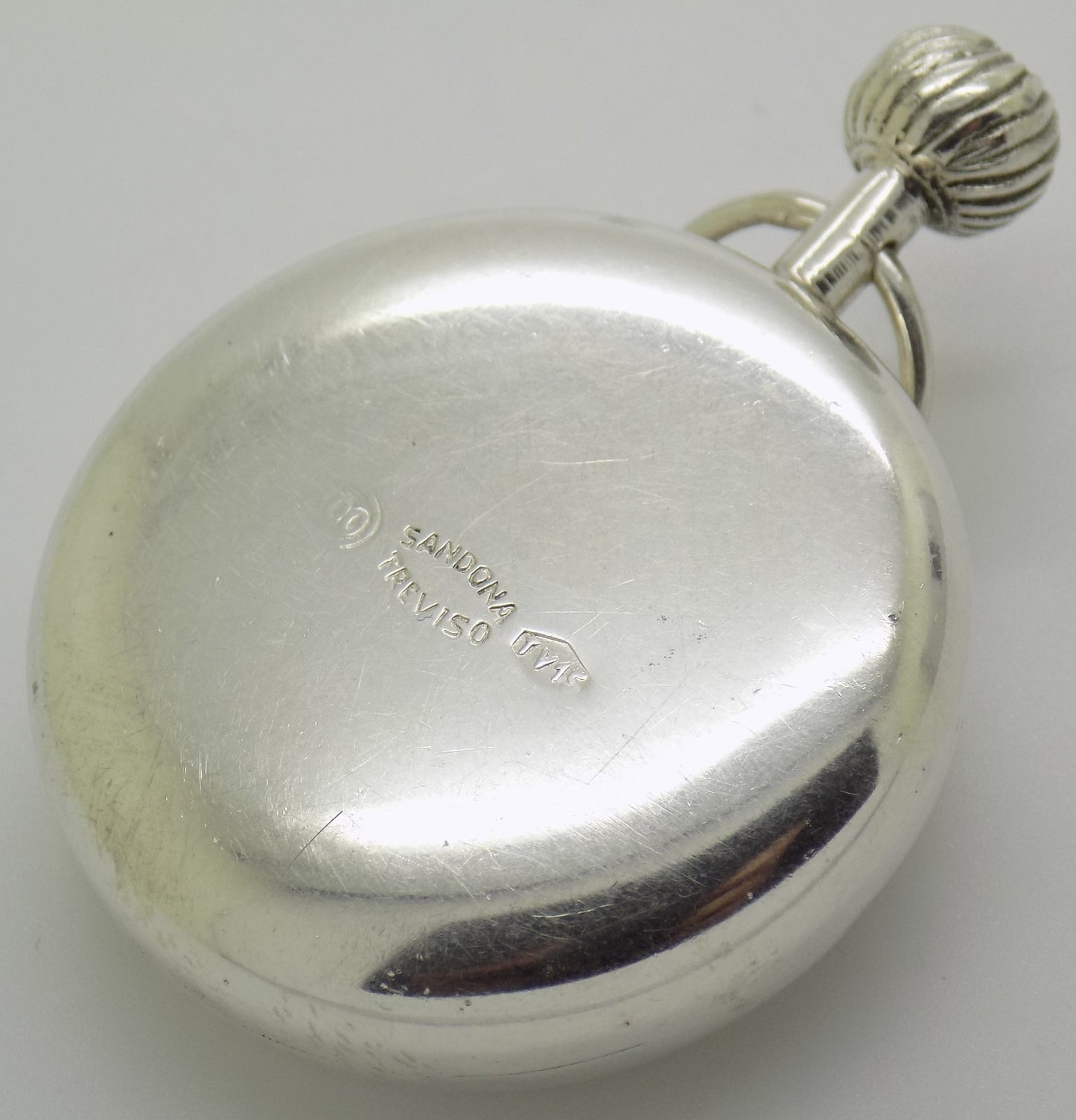 Vintage Handmade Italian 800 Silver Rotary International Club Pill Snuff Box