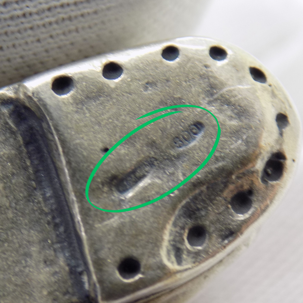 Vintage Italian Handmade Genuine Silver .800 Old Boot RARE Figurine Miniature