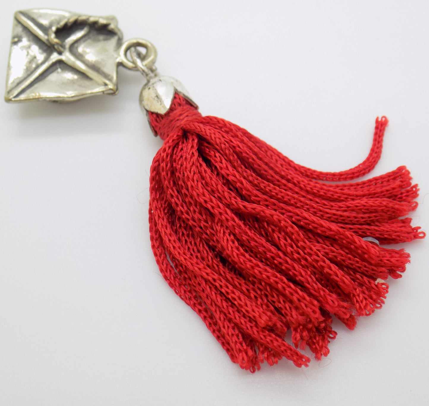 Vintage Italian Handmade Genuine Silver .800 Academic Hat Mortarboard Miniature