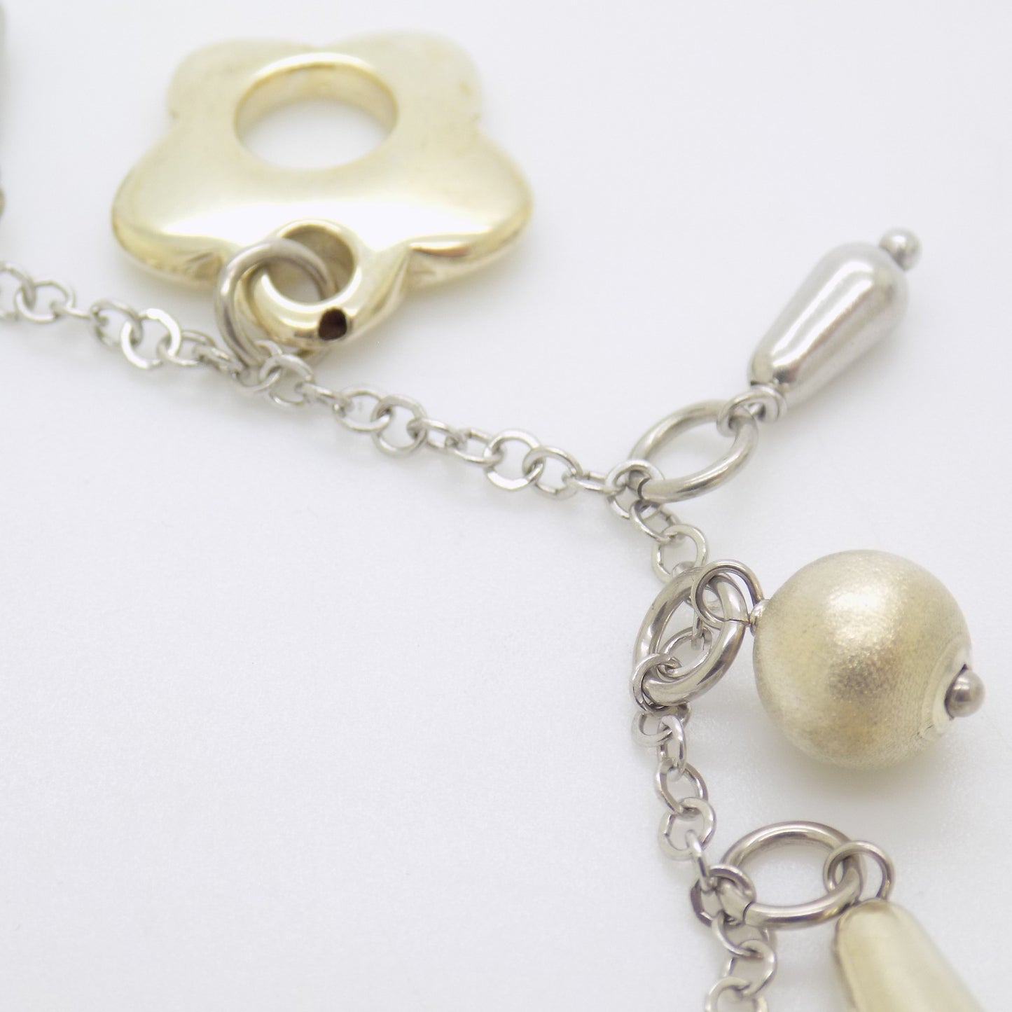 Vintage Italian Genuine Solid Sterling Silver 925 Charm Bracelet 8 inch Usable