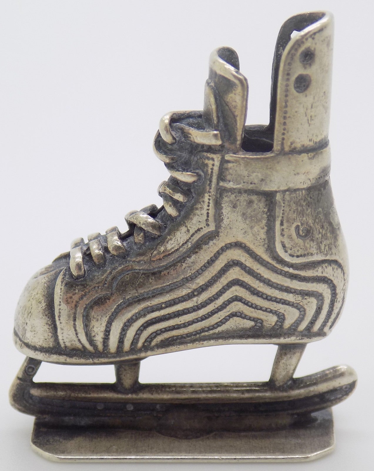 Vintage Italian 800 Silver Ice Skates Figurine Miniature Made in Novara