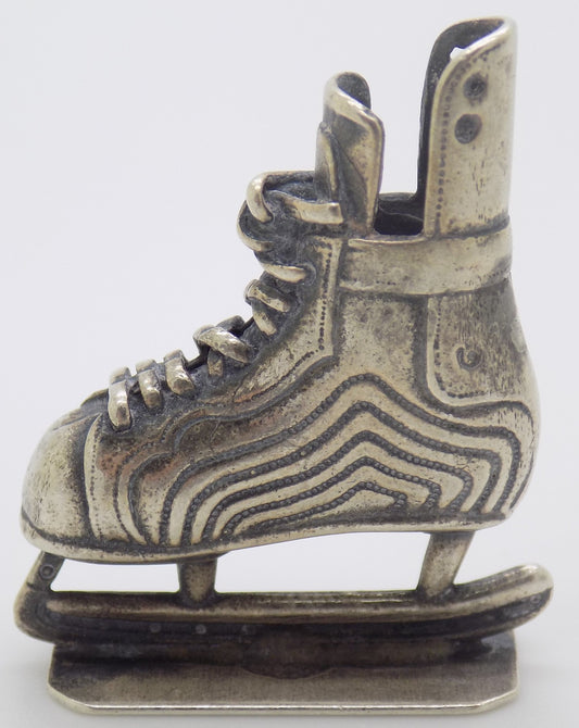 Vintage Italian 800 Silver Ice Skates Figurine Miniature Made in Novara