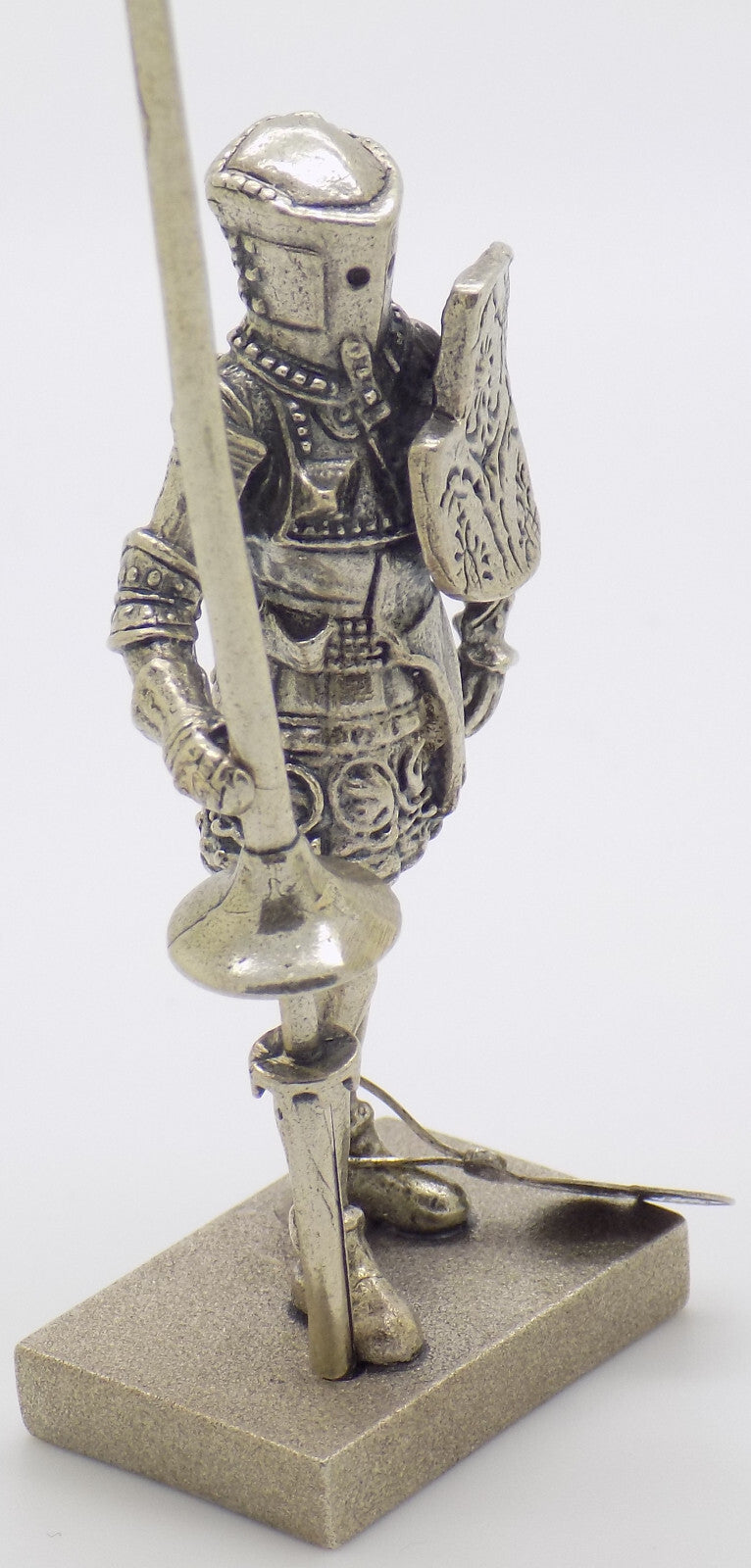 Vintage Italian Handmade Genuine Silver Rare Medieval Knight UNO-A-ERRE Figurine