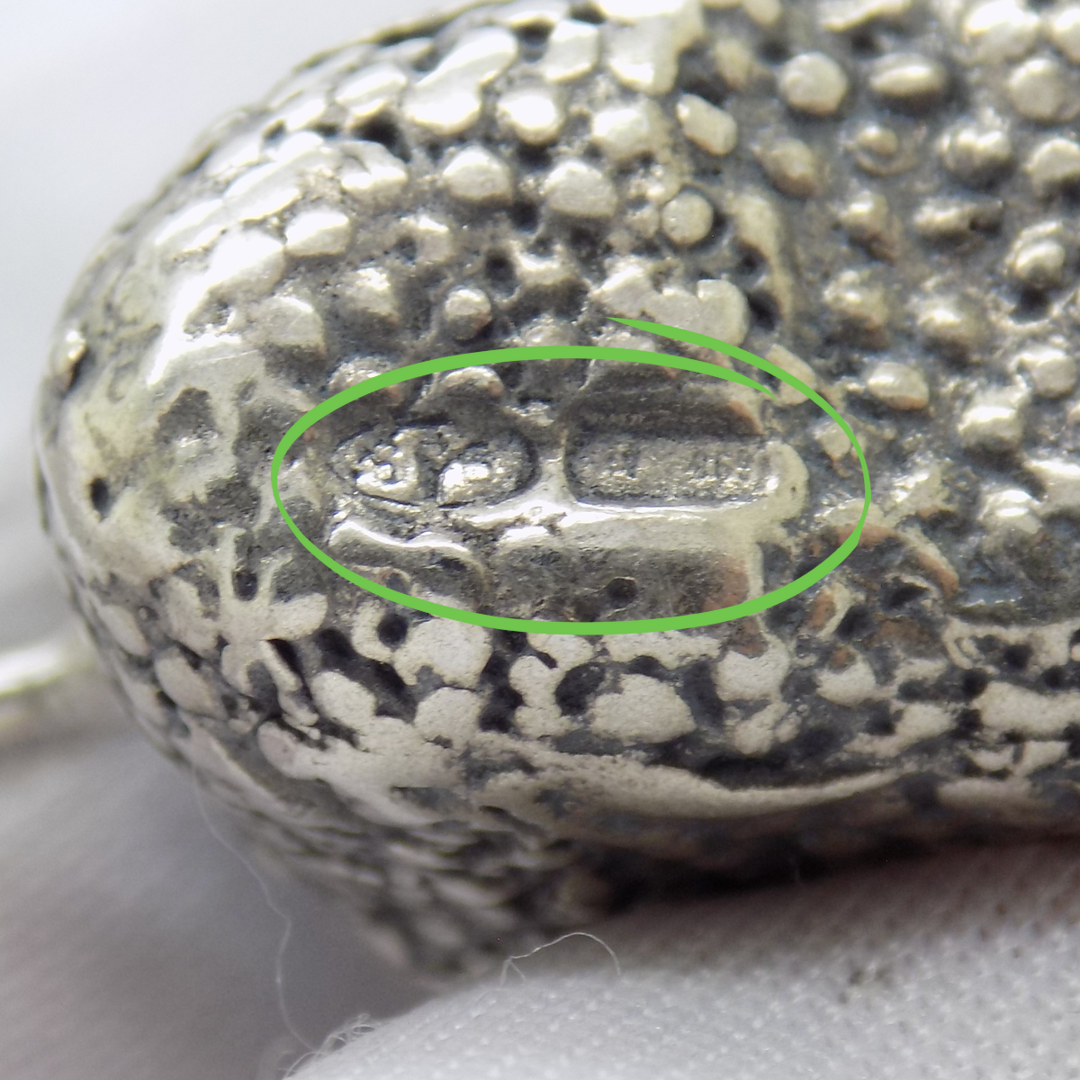 Vintage Italian Sterling Silver Newborn Shoe Miniature Pendant Handmade 925 Gift