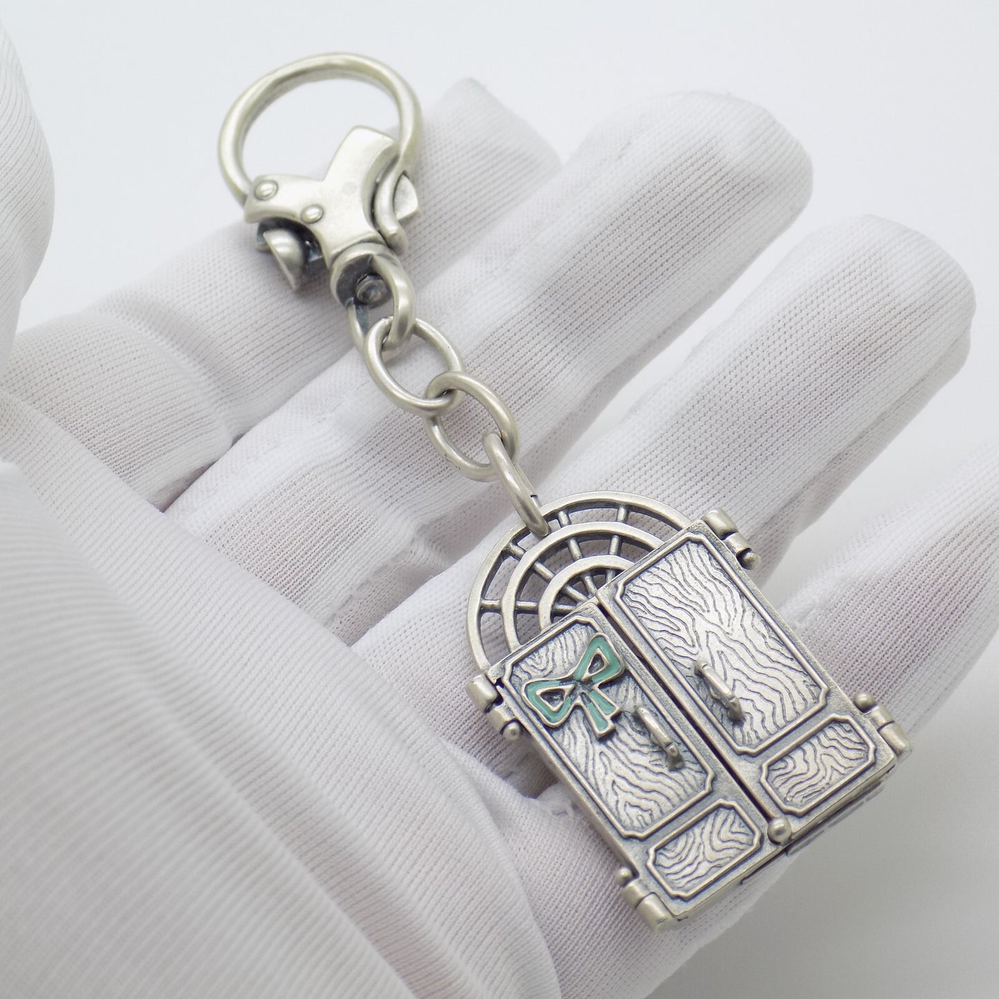 Vintage Italian Handmade Sterling Silver 925 UNO-a-ERRE Newborn Photo Keychain