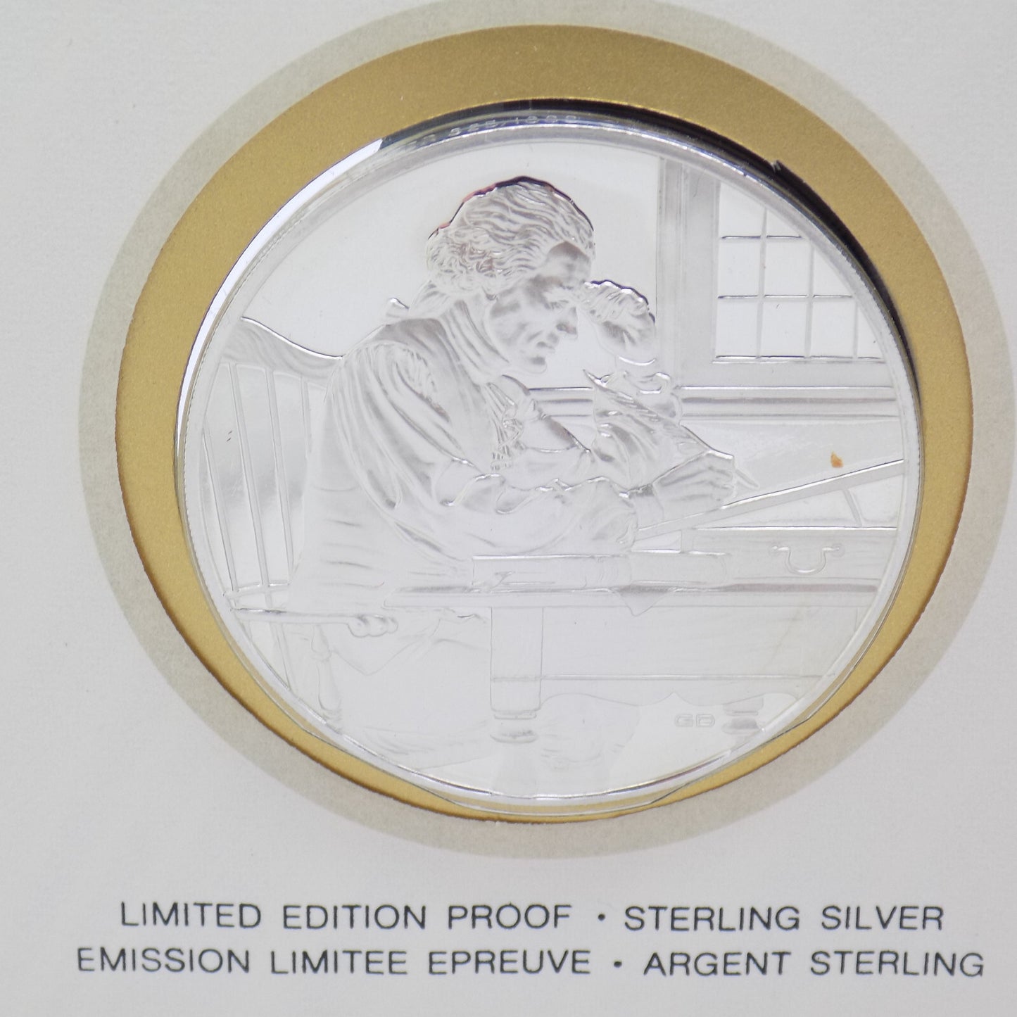 1976 Bicentennial First Day Cover Stamps & Sterling Medal with Thomas Jefferson