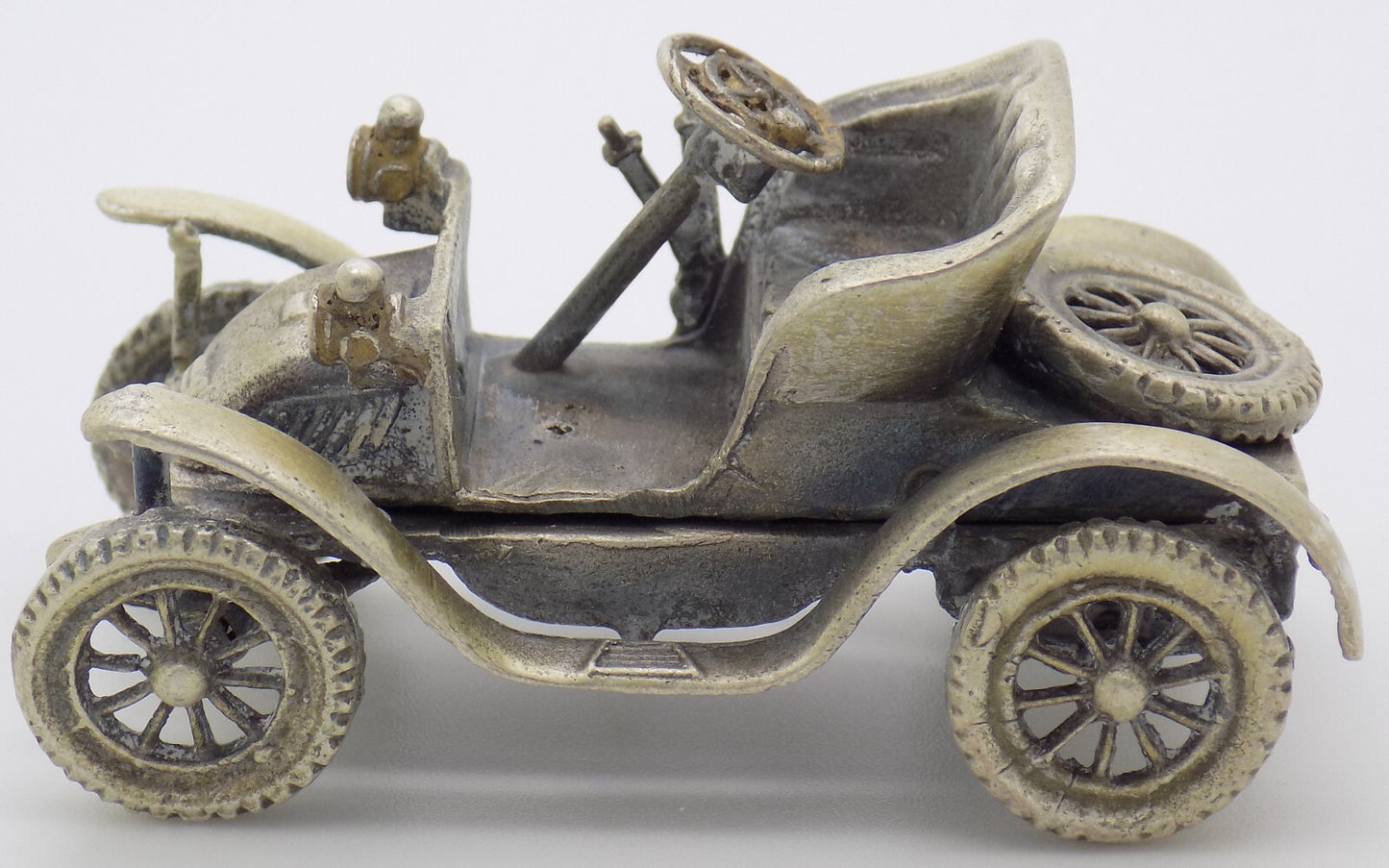 Vintage Italian Handmade Genuine Silver RARE Isotta Fraschini 1902 Car Figurine