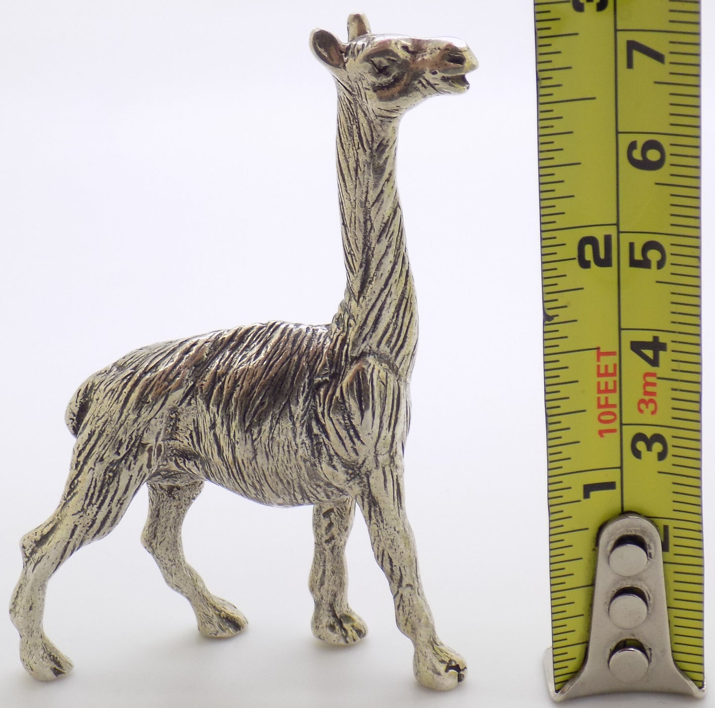 Vintage Italian Handmade Genuine Silver Llama Lama RARE Figurine Miniature