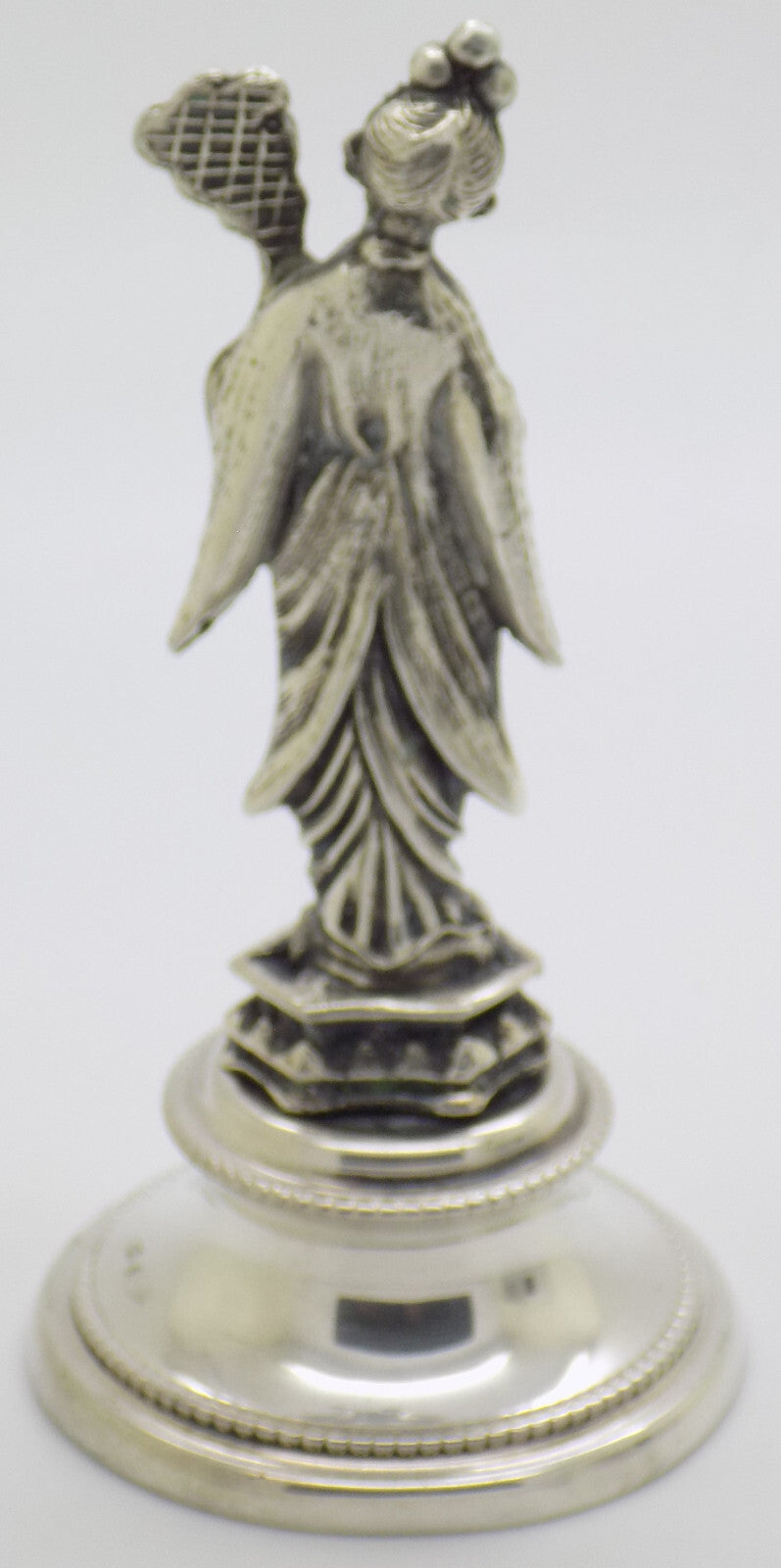 Vintage Italian Handmade Genuine Silver Chinese Sage Immortal Statue Figurine