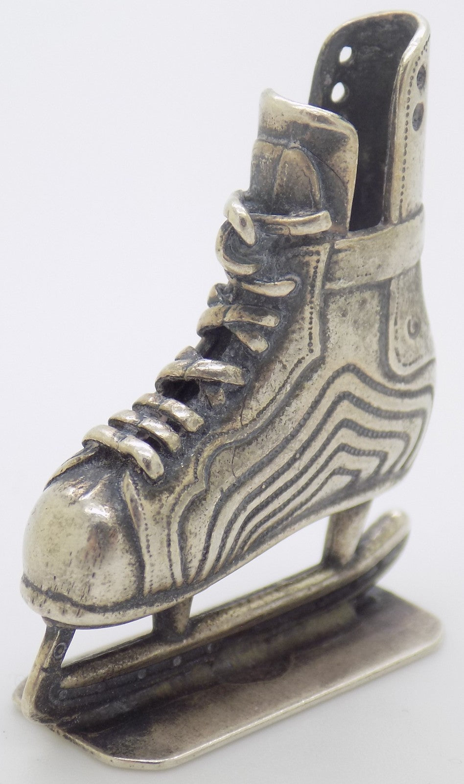 Vintage Italian 800 Silver Ice Skates Figurine Miniature Made in Novara