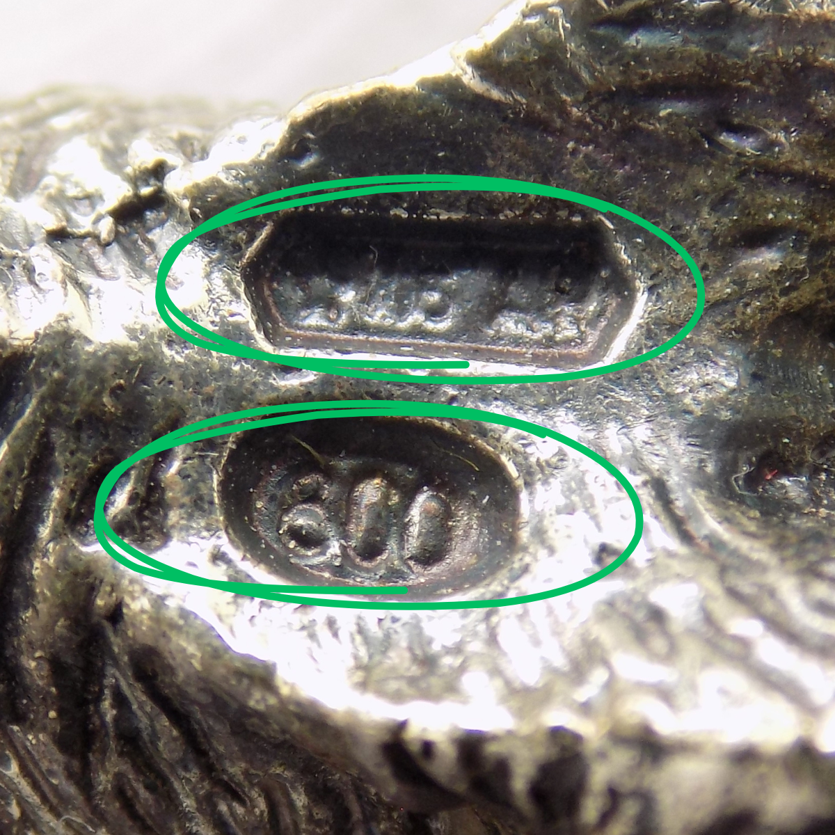 Vintage Italian Handmade Genuine Silver 800 RARE Barking Dog Figurine Miniature