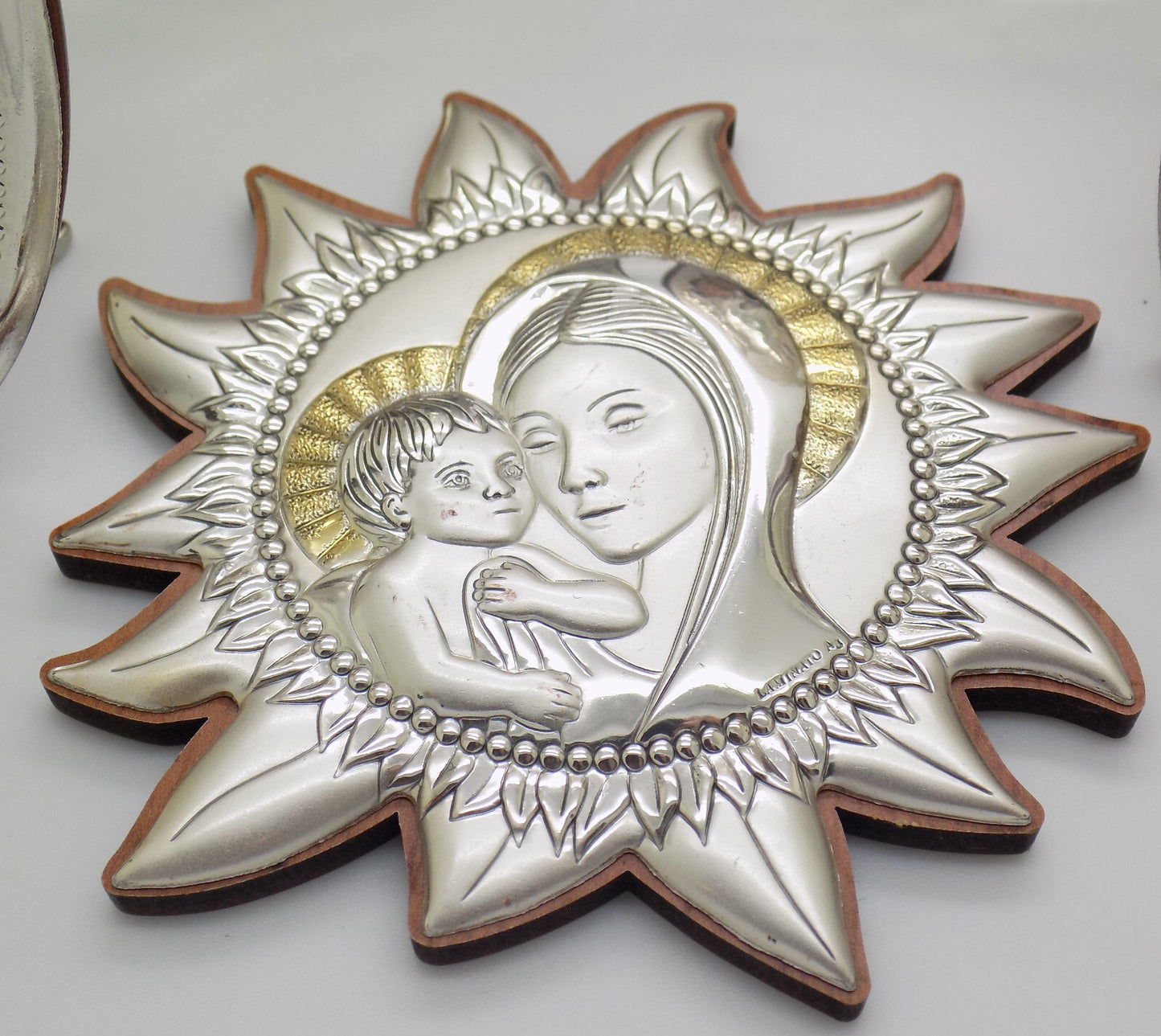 5 x Vintage Italian Genuine Silver Plated & Lamina (Sheet)Sacred Icon Collection