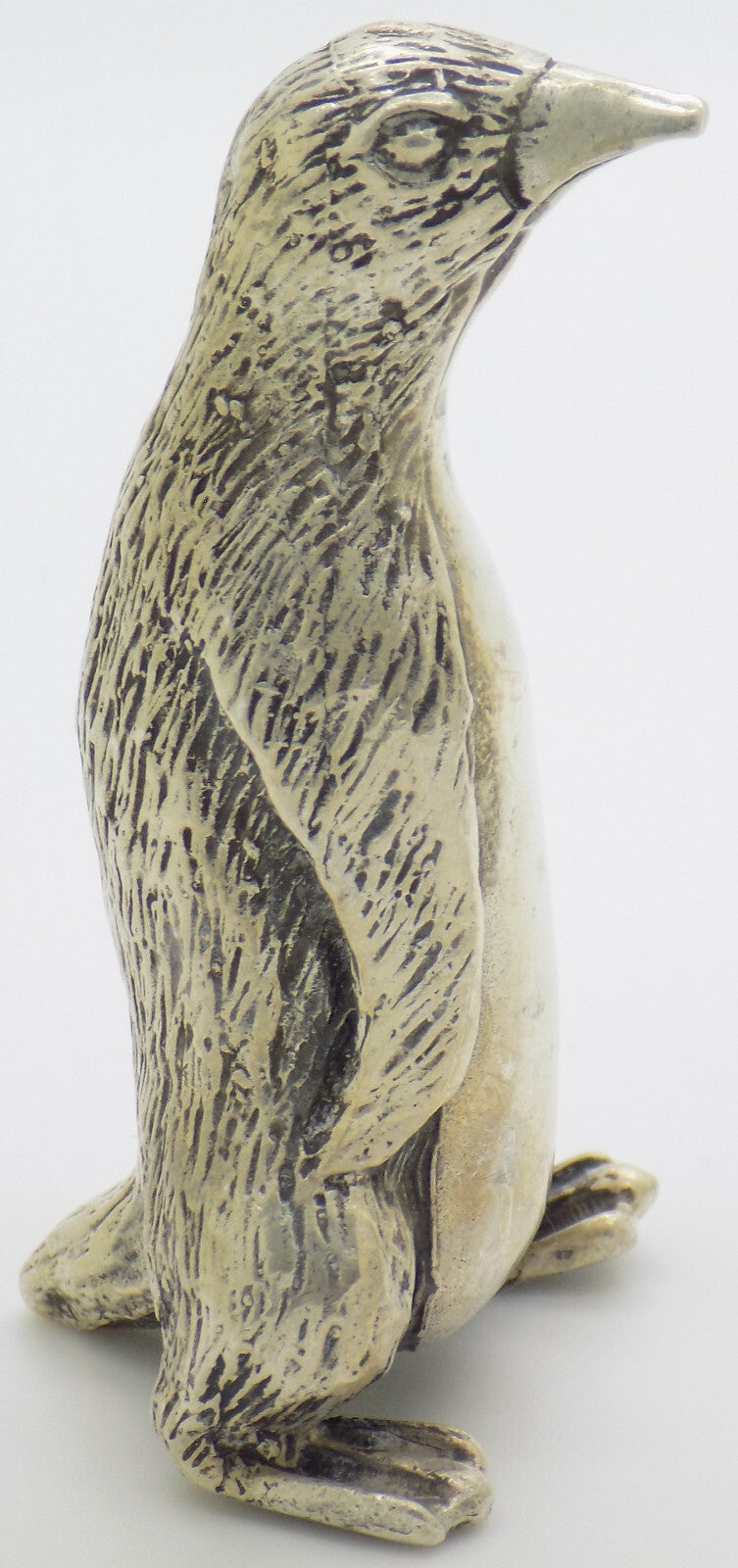 LARGE Vintage Italian Silver RARE Penguin Figurine 800 Handmade Tuscany 1960s