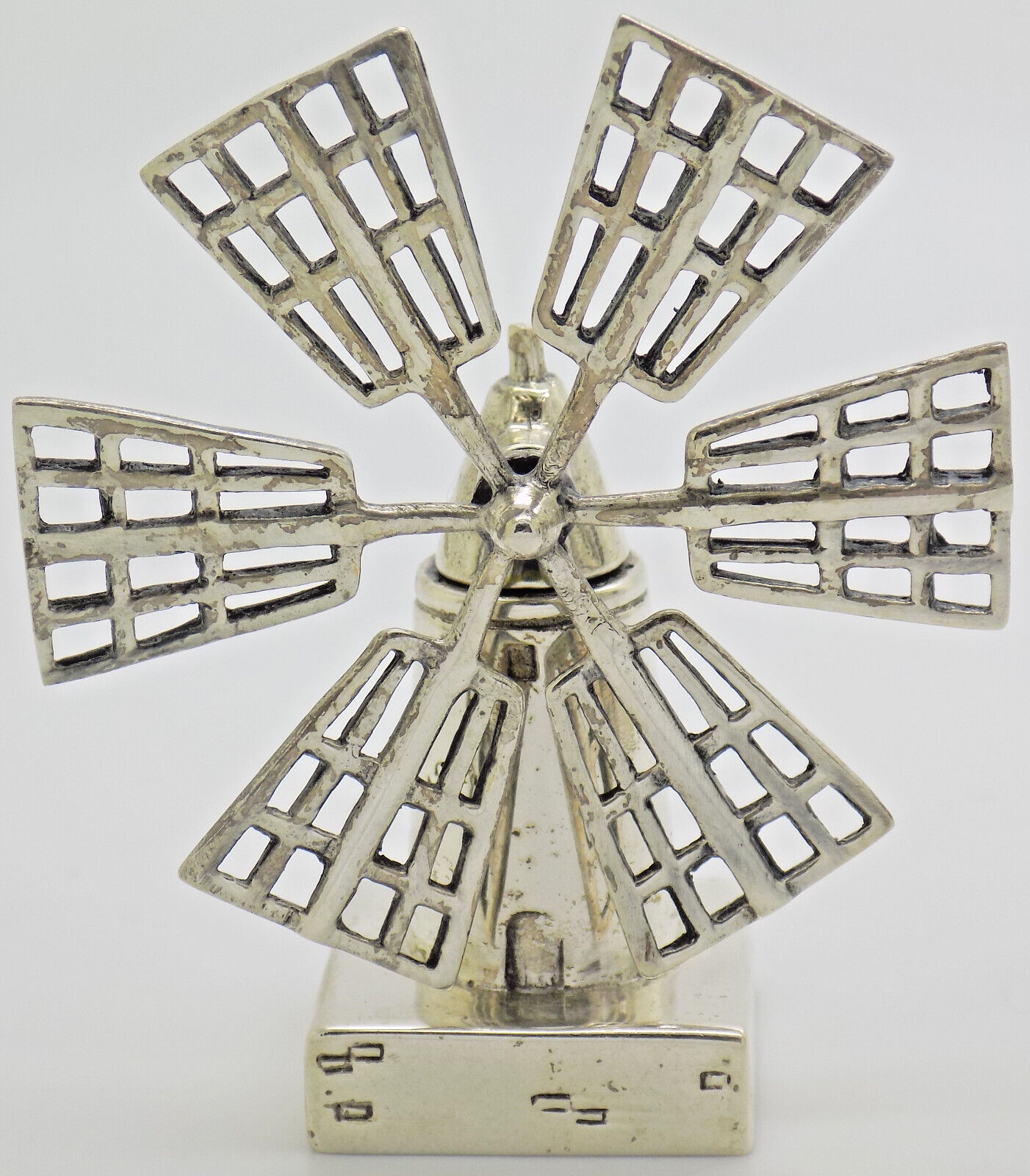 Vintage Italian Handmade Sterling Silver 925 RARE Sicilian Salt Mill Figurine