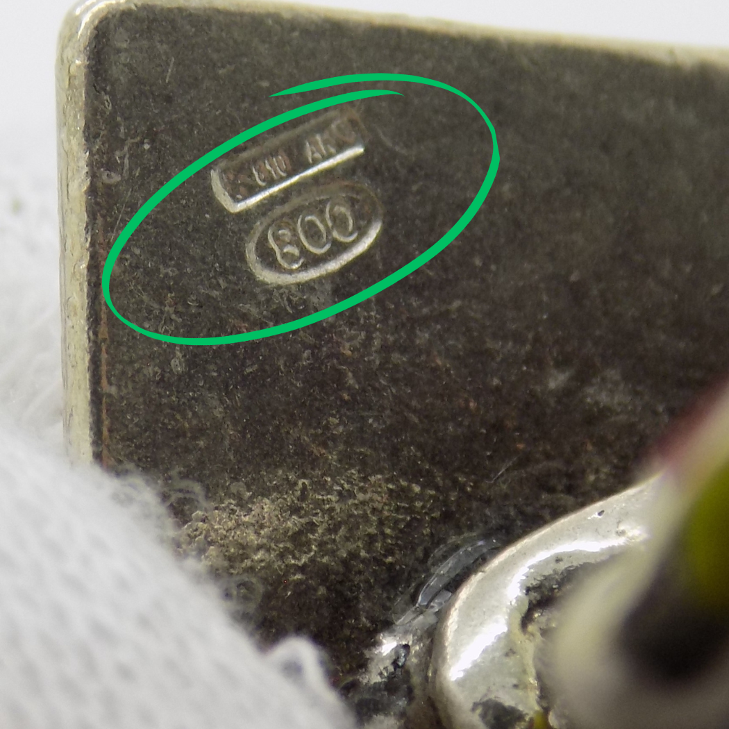 Vintage Italian Handmade Genuine Silver .800 Carnival Harlequin Enamel Figurine