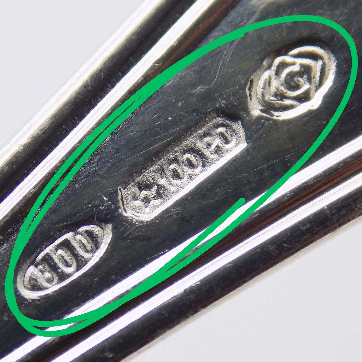 Vintage Italian Handmade Genuine Silver Engraved Full Size Feeding Spoon