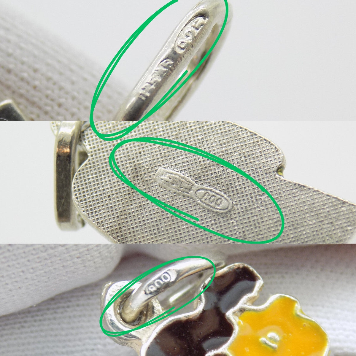 Vintage Italian 70s Handmade Genuine Silver & Sterling 925 Pendants Collection