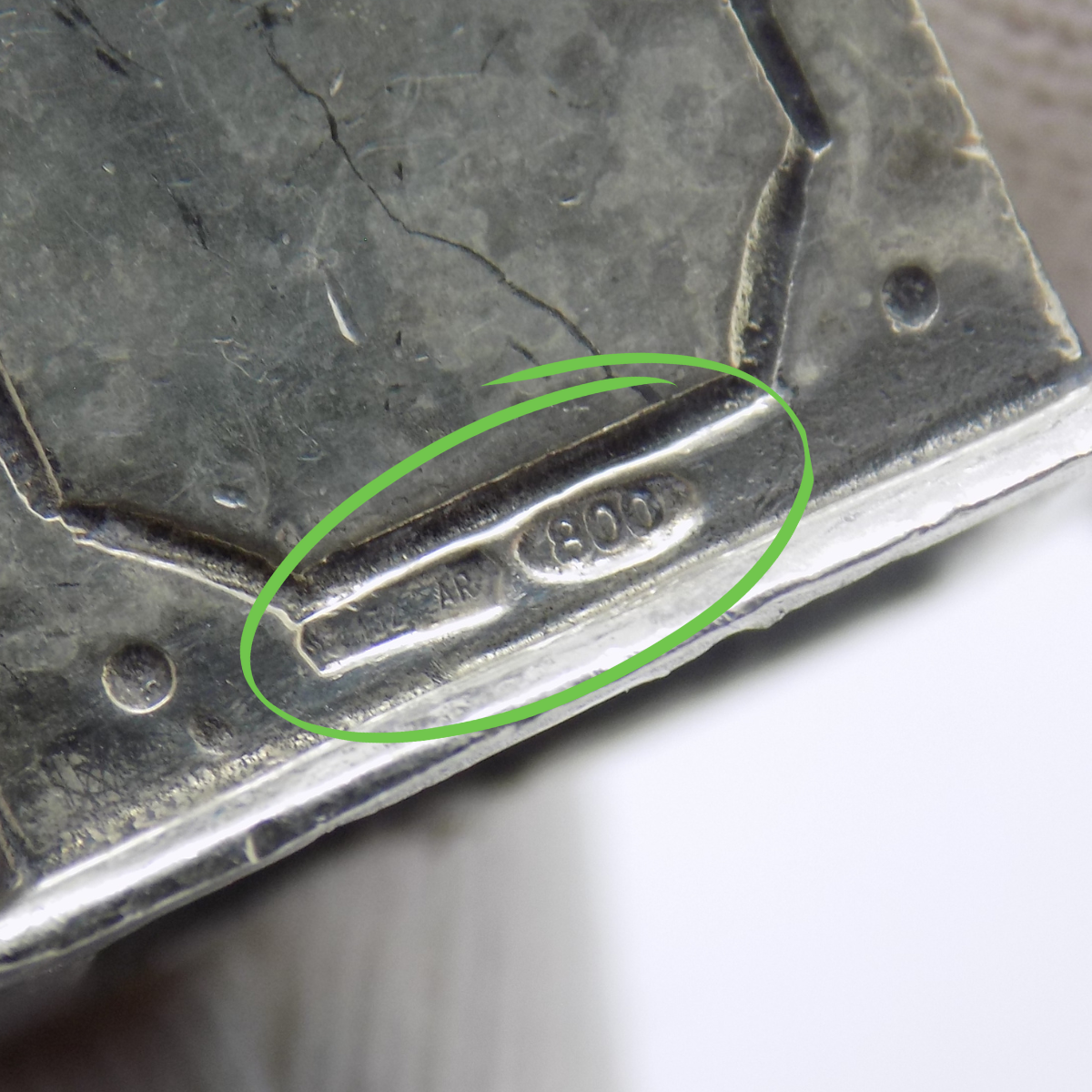 Vintage Italian 800 Silver Raspini Grinder Miniature Dollhouse Arezzo