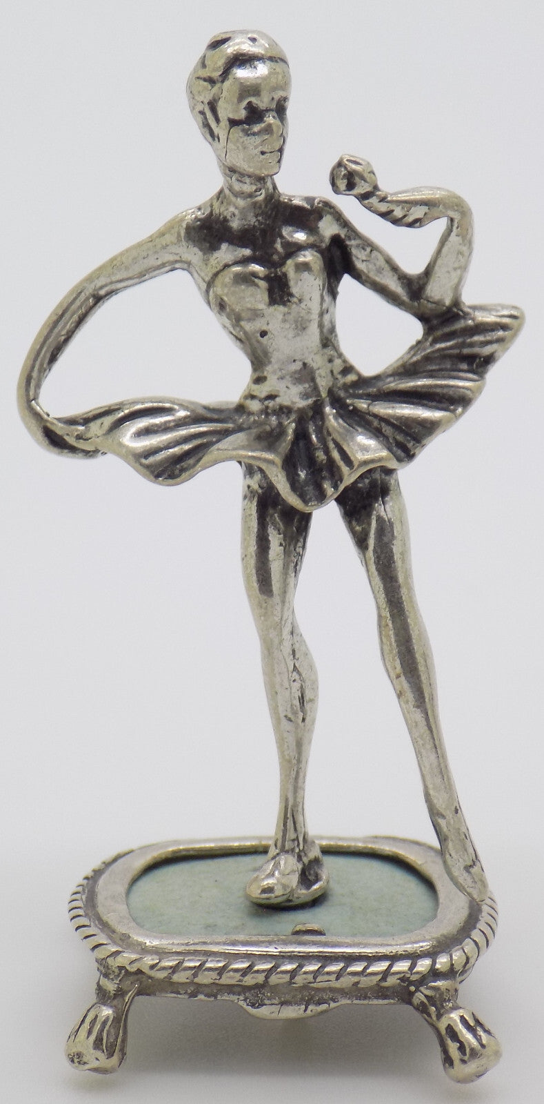Vintage Italian Silver 800 Ballerina Figurine Miniature 1980s Handcrafted, 17g