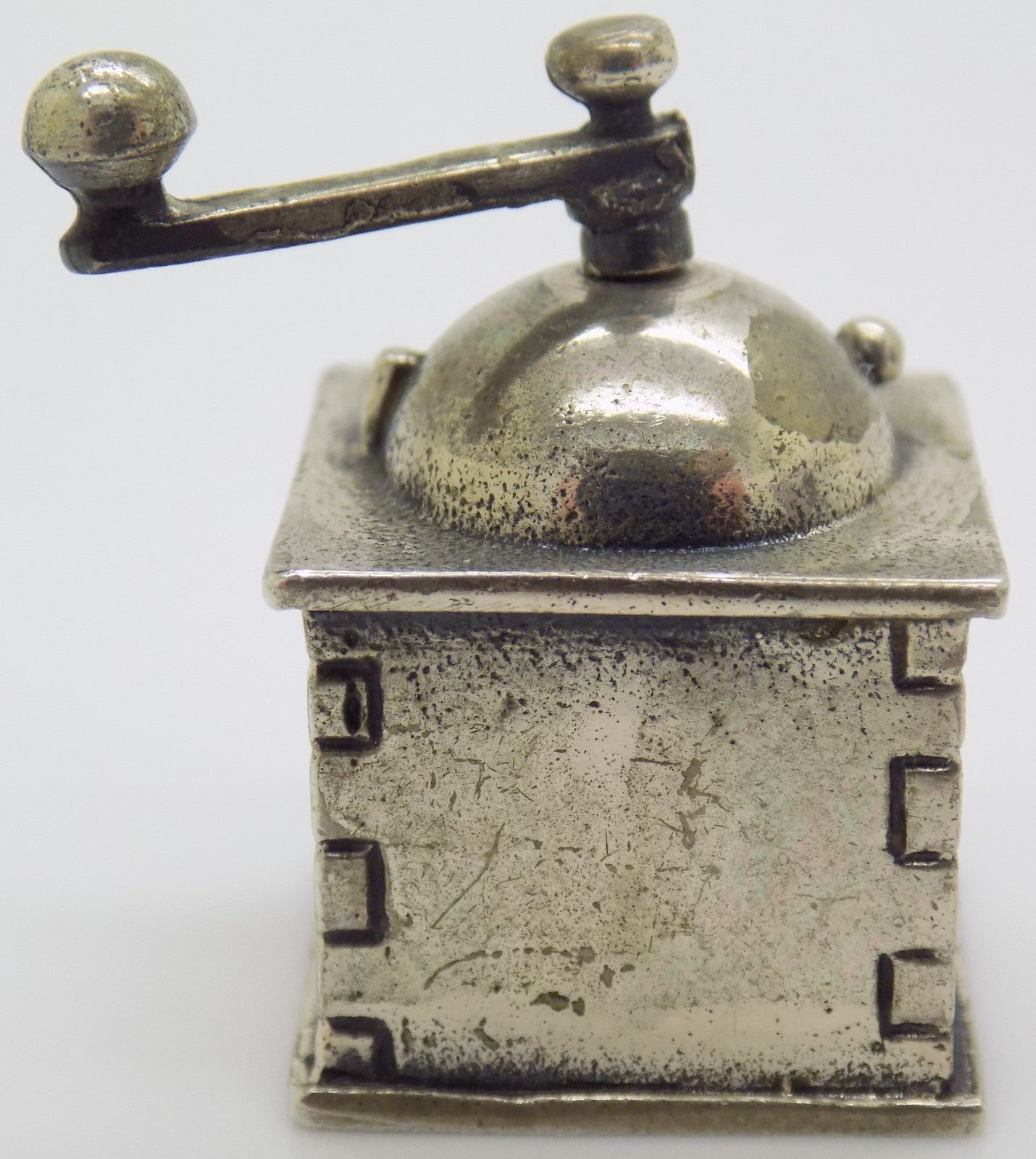 Vintage Italian Handmade Silver Raspini Brand Grinder Dollhouse Miniature Gift
