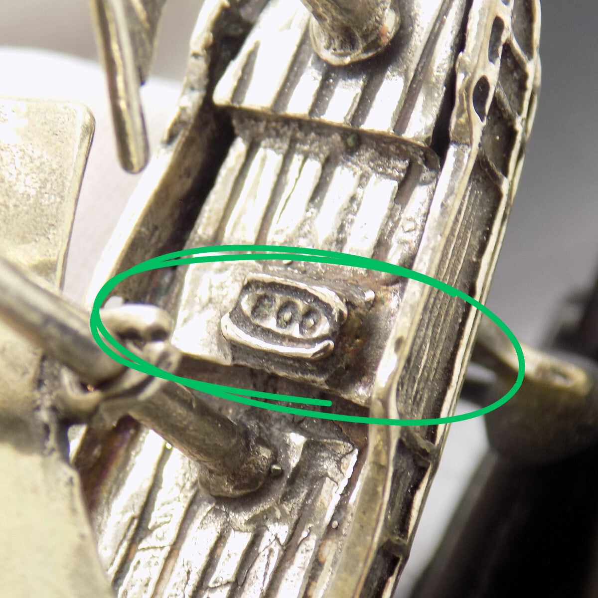 Vintage Italian Handmade Genuine Silver Columbus Caravel Galleon Ship Figurine