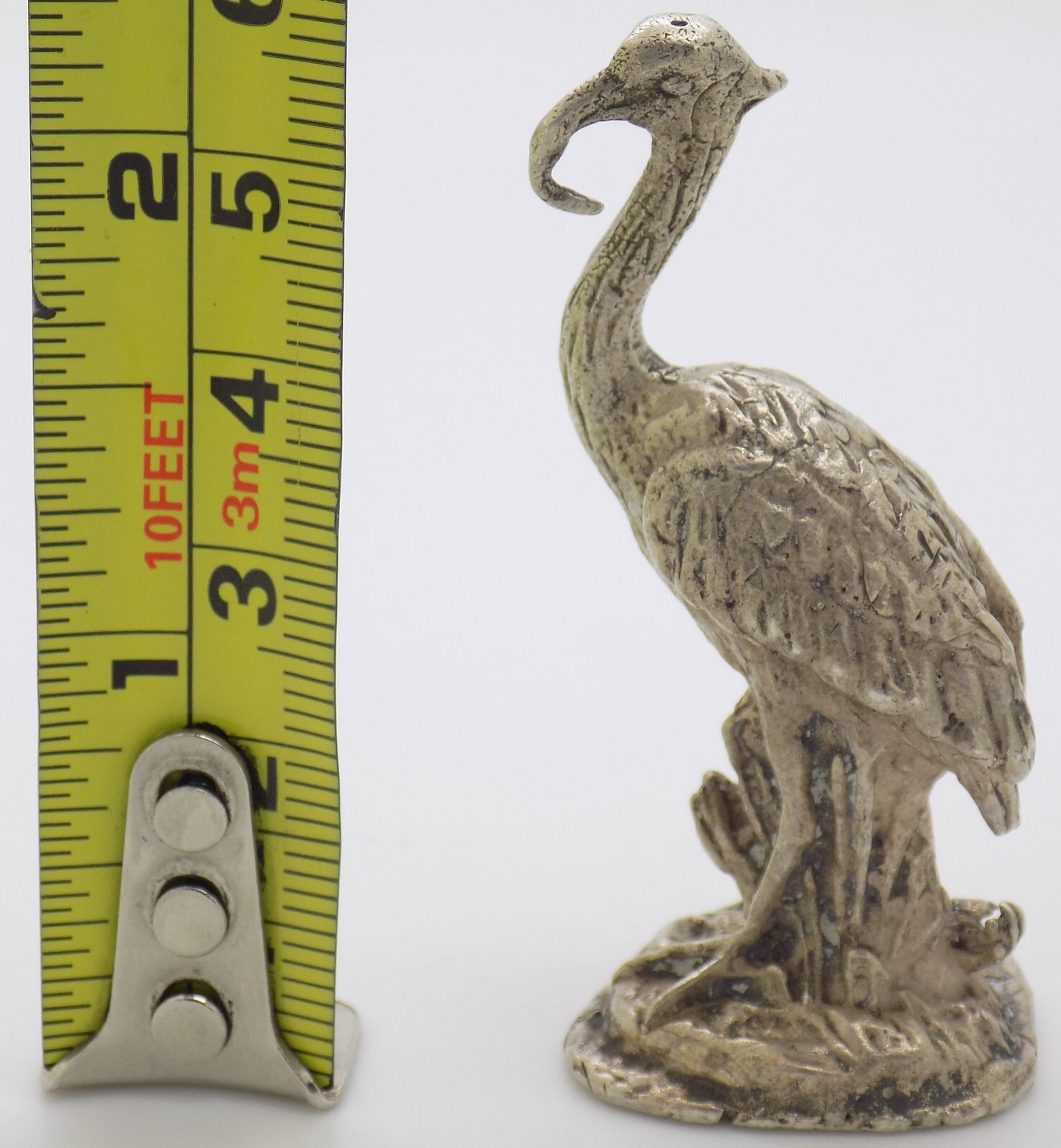 Vintage Italian Silver 810 Bird Figurine RARE River 51g 1950s Handmade