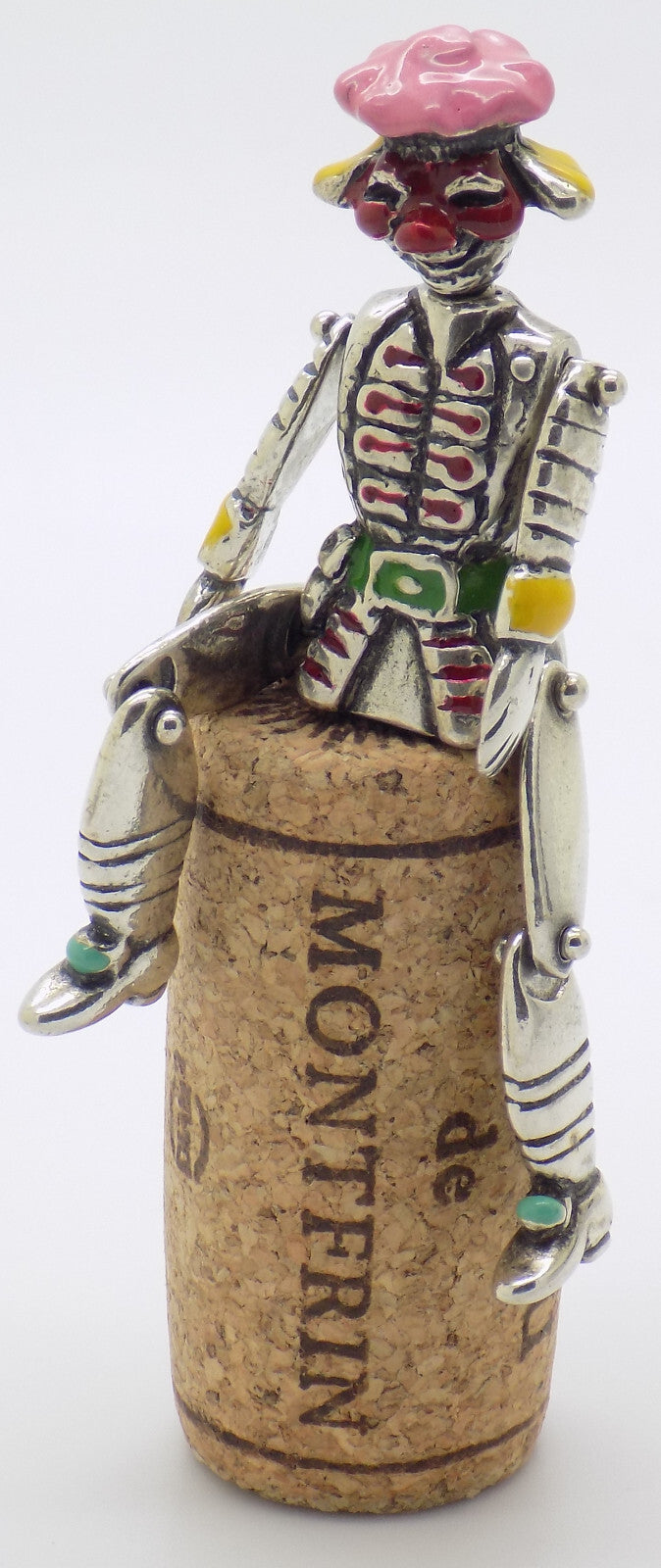 Vintage Italian Handmade Genuine Silver 800 Marionette Commedia dell'Arte Puppet