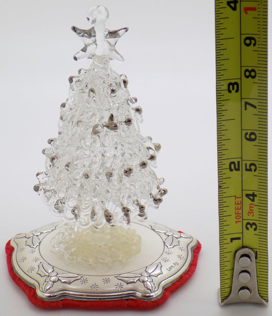 Vintage Italian Handmade Genuine Silver Lamina (Sheet) Christmas Tree Decoration