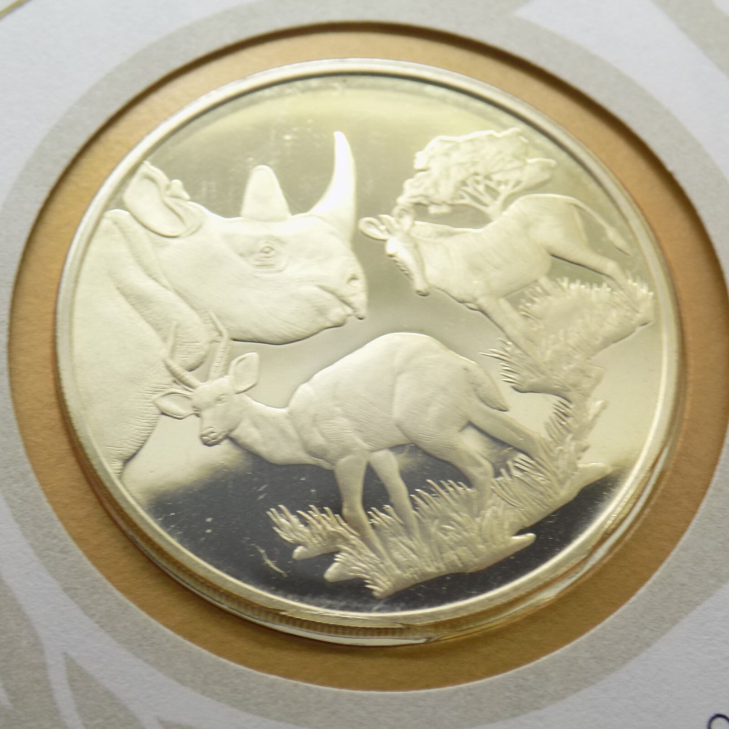 1976 Int'l Society of Postmasters 10th Ann. Republic of Botswana Silver Medal