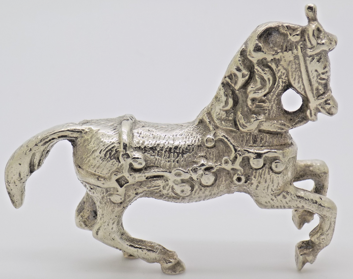 Antique Handmade Genuine Silver Horse Figurine Silver Rare Collectible