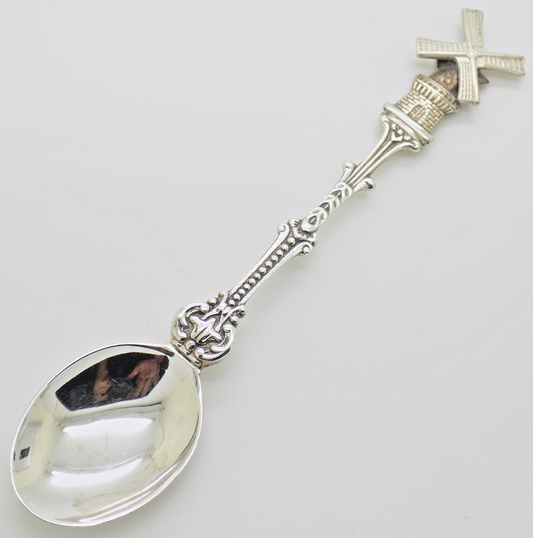 Vintage Sterling Silver 925 Teaspoon Windmill Spinning Blades Handmade